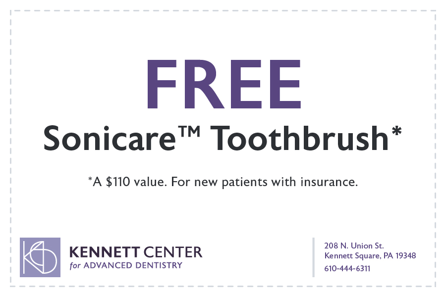 FREESonicare™ Toothbrush.* *A $110 value. For new patients with insurance.