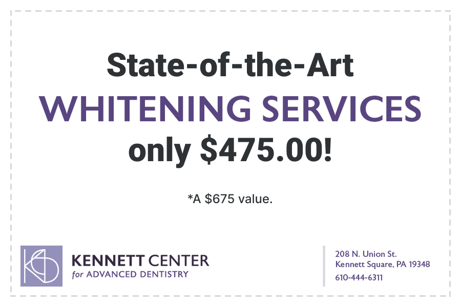 State-of-the-ArtWhitening Servicesonly $425.00! *A $600 value.